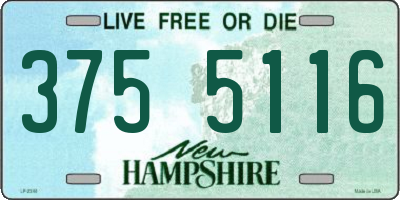 NH license plate 3755116