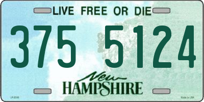 NH license plate 3755124