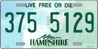 NH license plate 3755129