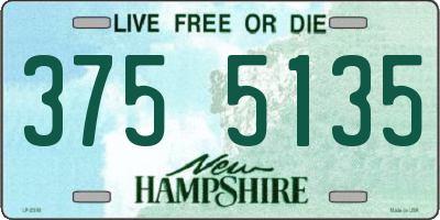 NH license plate 3755135