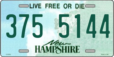 NH license plate 3755144