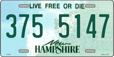 NH license plate 3755147
