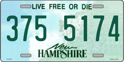 NH license plate 3755174