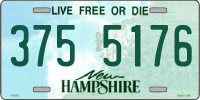 NH license plate 3755176