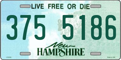 NH license plate 3755186