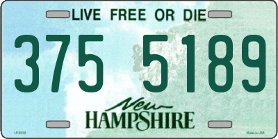 NH license plate 3755189