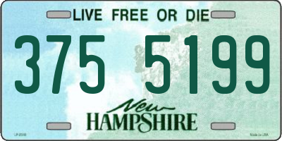 NH license plate 3755199