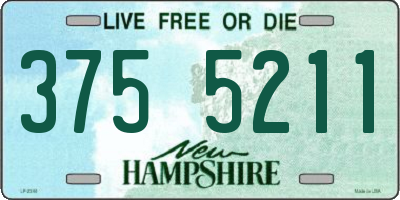NH license plate 3755211