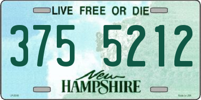 NH license plate 3755212