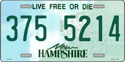 NH license plate 3755214