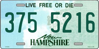 NH license plate 3755216