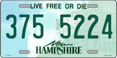 NH license plate 3755224
