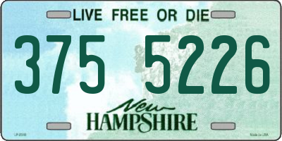NH license plate 3755226