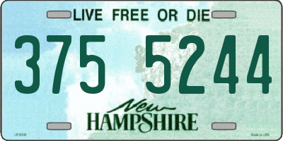 NH license plate 3755244