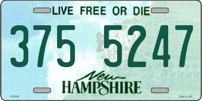 NH license plate 3755247