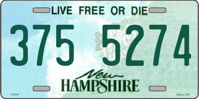 NH license plate 3755274