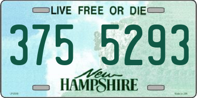 NH license plate 3755293