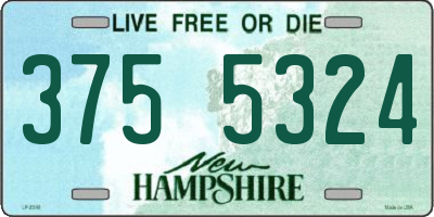 NH license plate 3755324