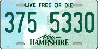 NH license plate 3755330
