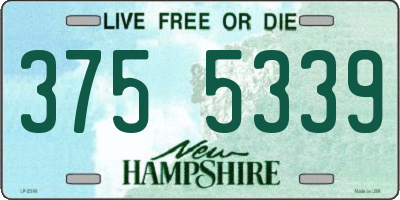 NH license plate 3755339