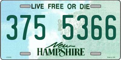 NH license plate 3755366