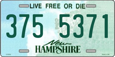 NH license plate 3755371
