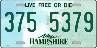 NH license plate 3755379