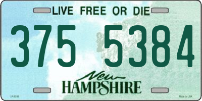 NH license plate 3755384
