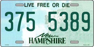 NH license plate 3755389