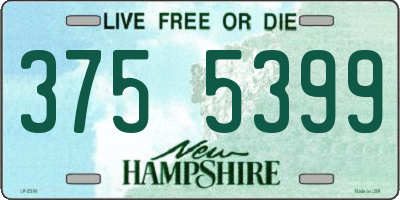 NH license plate 3755399