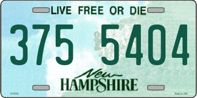 NH license plate 3755404