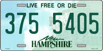 NH license plate 3755405