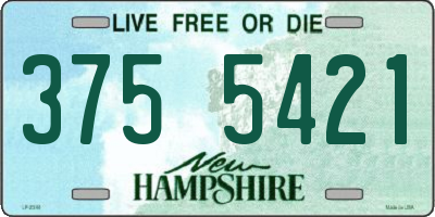 NH license plate 3755421