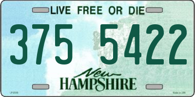 NH license plate 3755422
