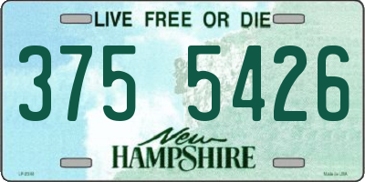 NH license plate 3755426