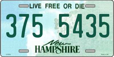 NH license plate 3755435