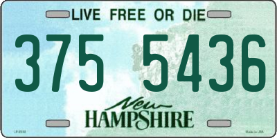 NH license plate 3755436