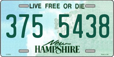 NH license plate 3755438