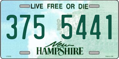 NH license plate 3755441