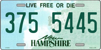 NH license plate 3755445