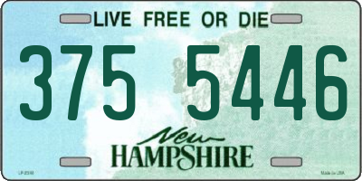 NH license plate 3755446