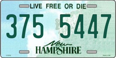 NH license plate 3755447