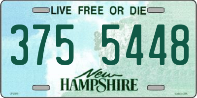 NH license plate 3755448