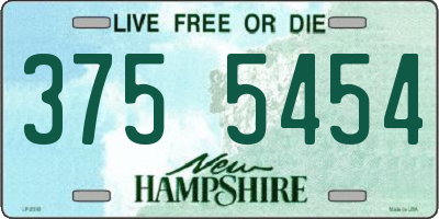 NH license plate 3755454
