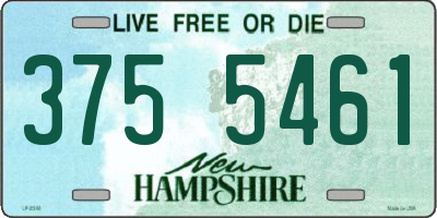 NH license plate 3755461