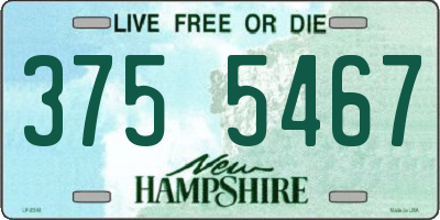 NH license plate 3755467
