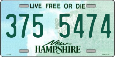 NH license plate 3755474