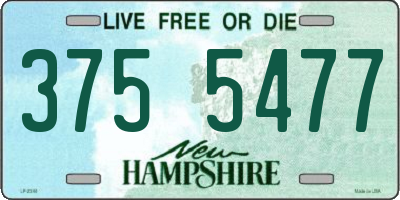 NH license plate 3755477