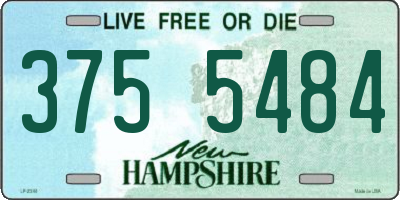 NH license plate 3755484