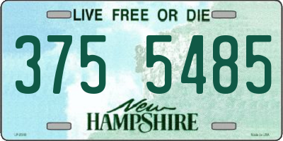 NH license plate 3755485